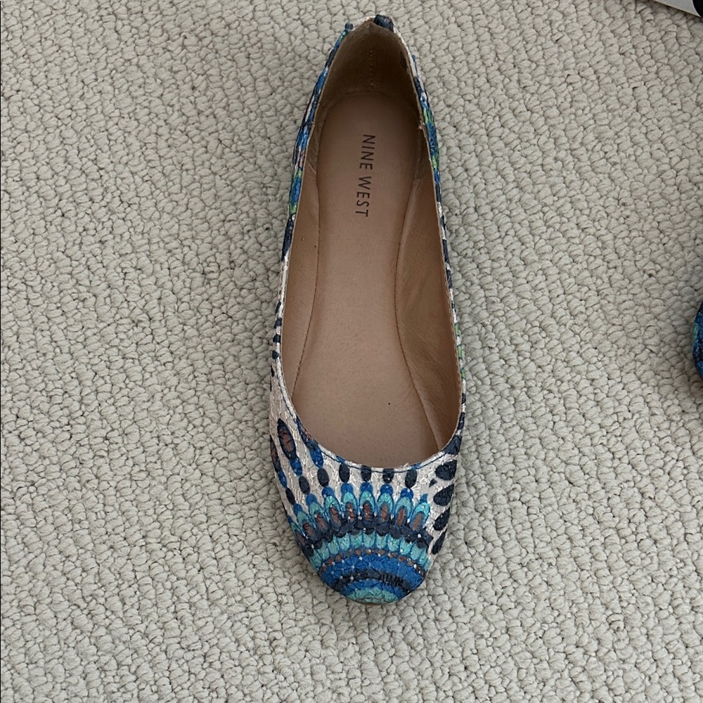 Nine West Multicolor Patterned Flats - Picture 2 of 4